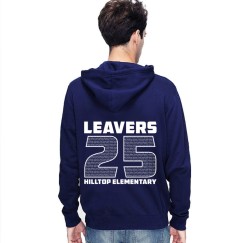 Hilltop Elementary Farwell Hoodie Leavers 2025 Name Inside Design Stars & Stripes Hood